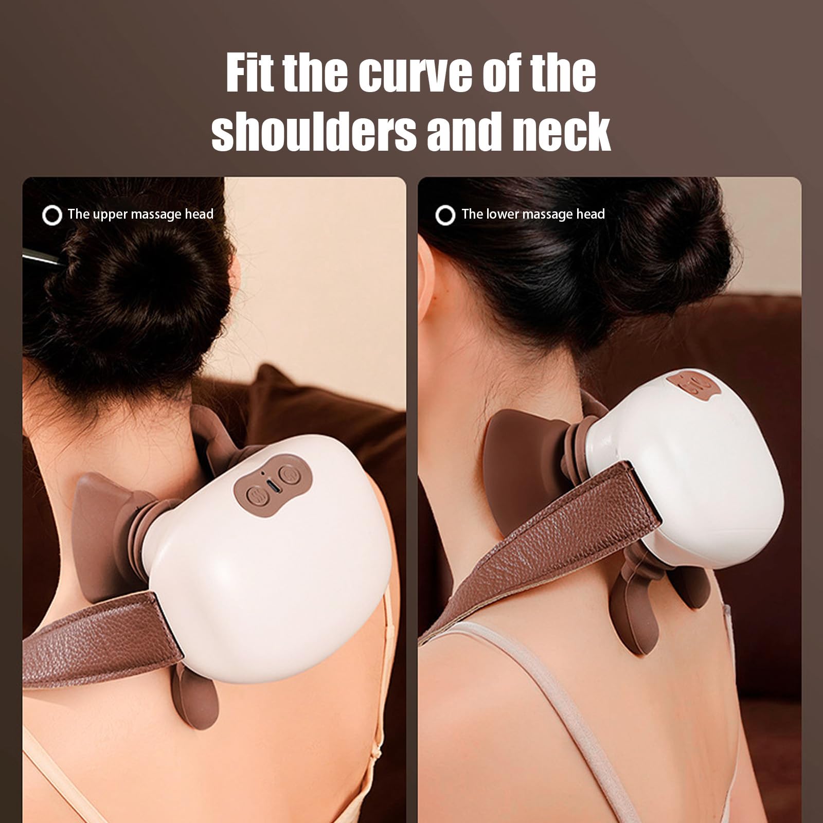 Yjcnelcr simulated palm massage offers precise, comforting strokes across neck and shoulders.
