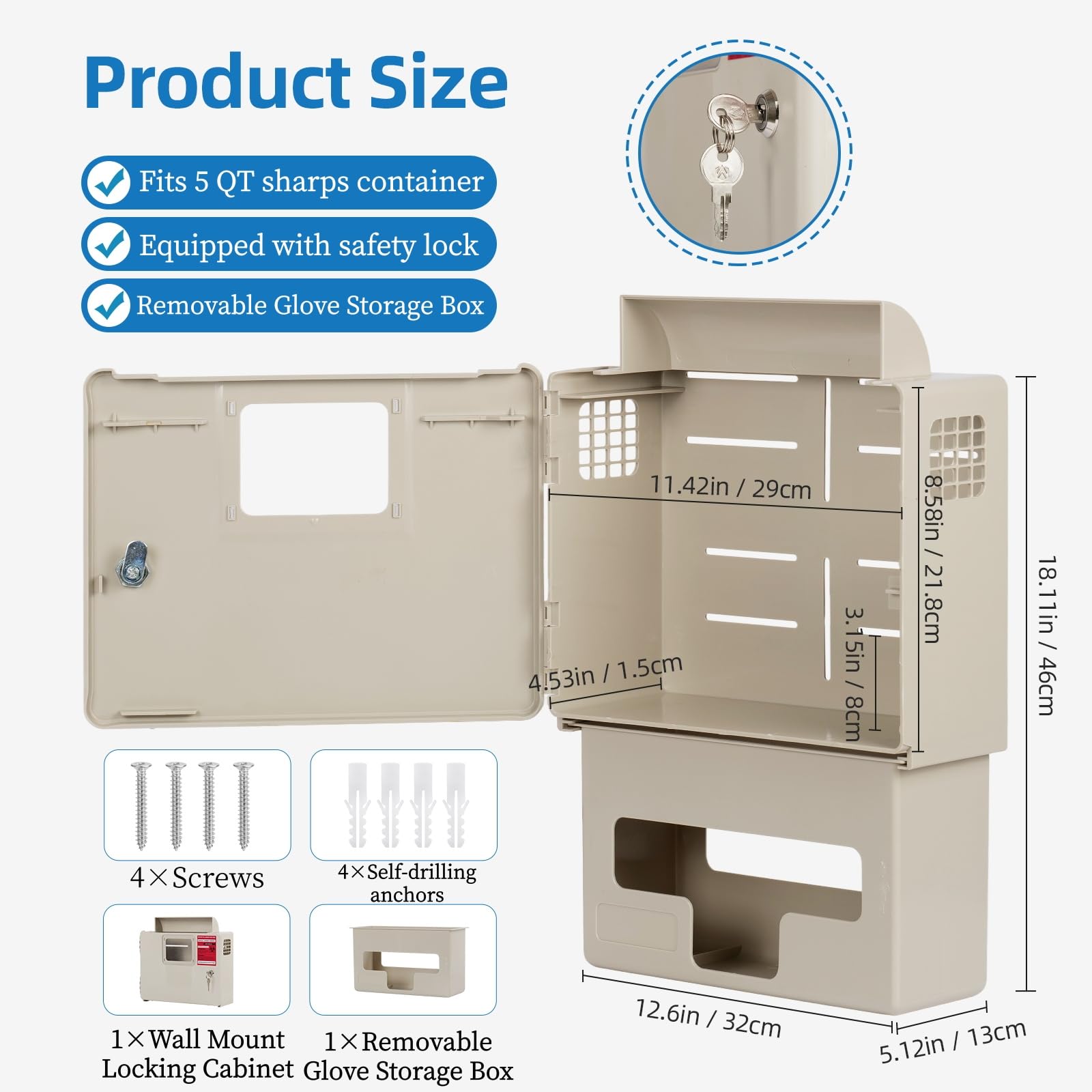 YJNAUPAI glove box access for quick PPE storage and access.