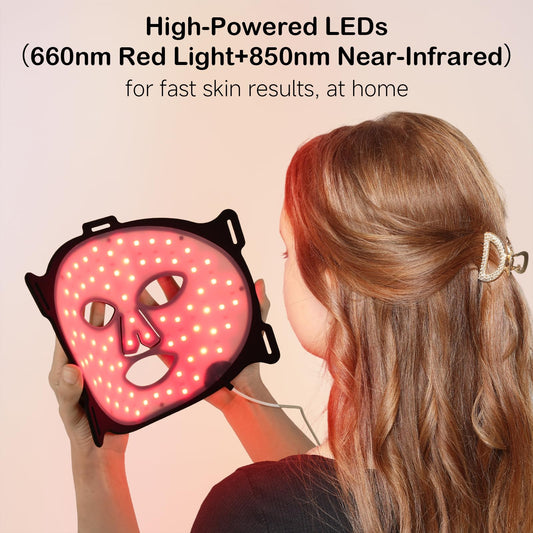 YKeluxon dual-wavelength 660-850nm LEDs enable precise light therapy.