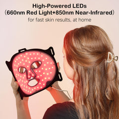YKeluxon dual-wavelength 660-850nm LEDs enable precise light therapy.