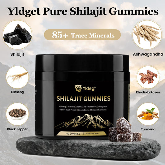 Close-up of Yldegt gummies showing chewy texture and natural sweetness