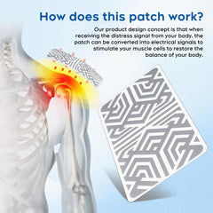Yoapa Reusable Pain Patch on shoulder area for comfortable wear.