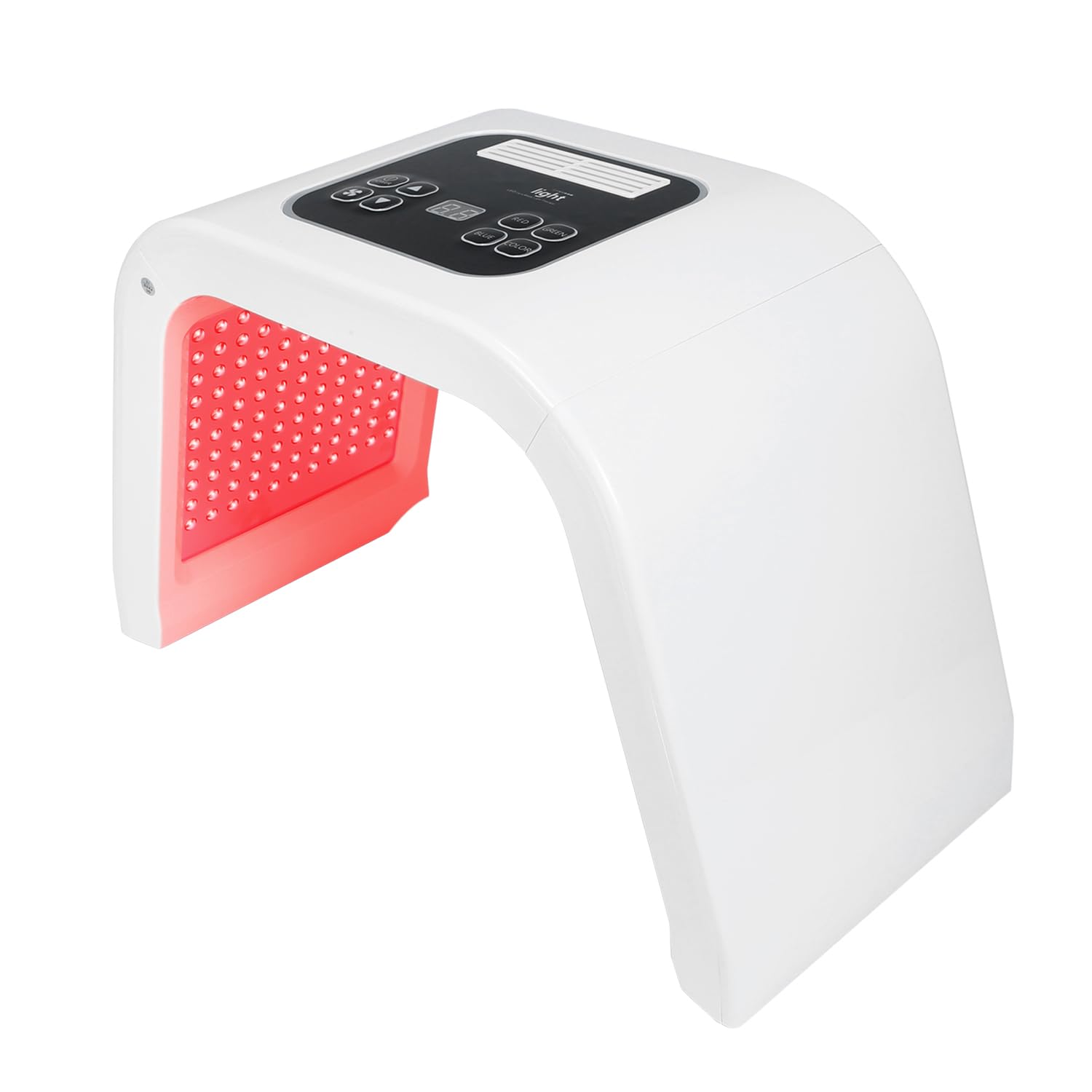 YOARDAH LED Face Red Light Mask front view for home spa skincare