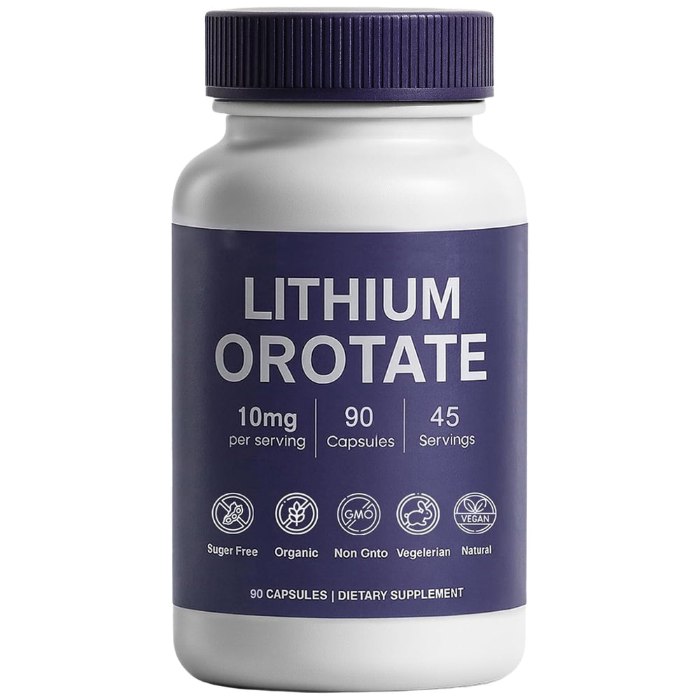 YOCMIPS Lithium Ootate capsules bottle for daily mood support and balance.
