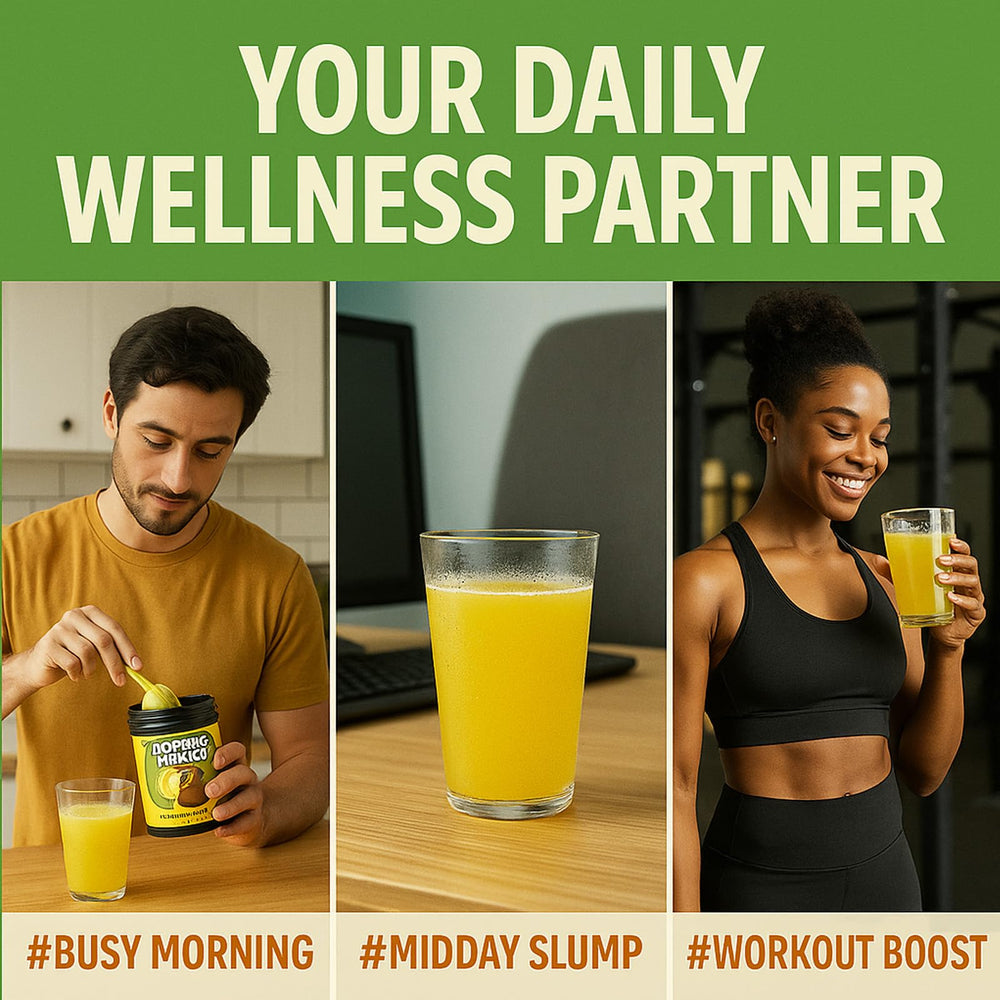 YOCMIPS Morning Would powder mixed with milk for a quick morning routine.