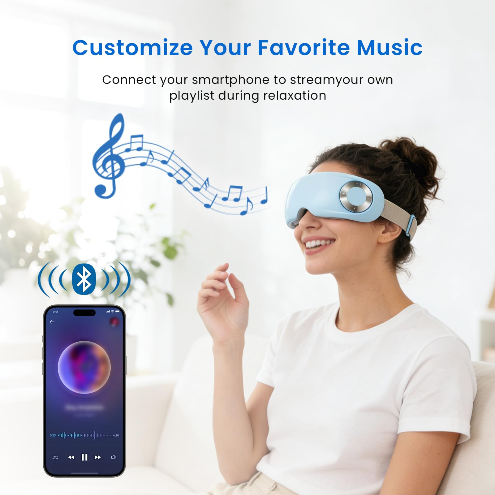 YOEYOU eye massager soft silicone caps cushion delicate eye areas
