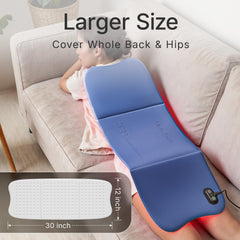 YOEYOU red light pad using 660nm and 850nm lamps for deep warmth
