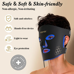 YOEYOU LED mask connects to controller via USB for smooth operation.