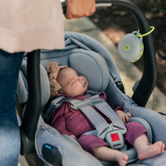 Yogasleep Hushh compact 3.5-inch diameter travels easily in a diaper bag.