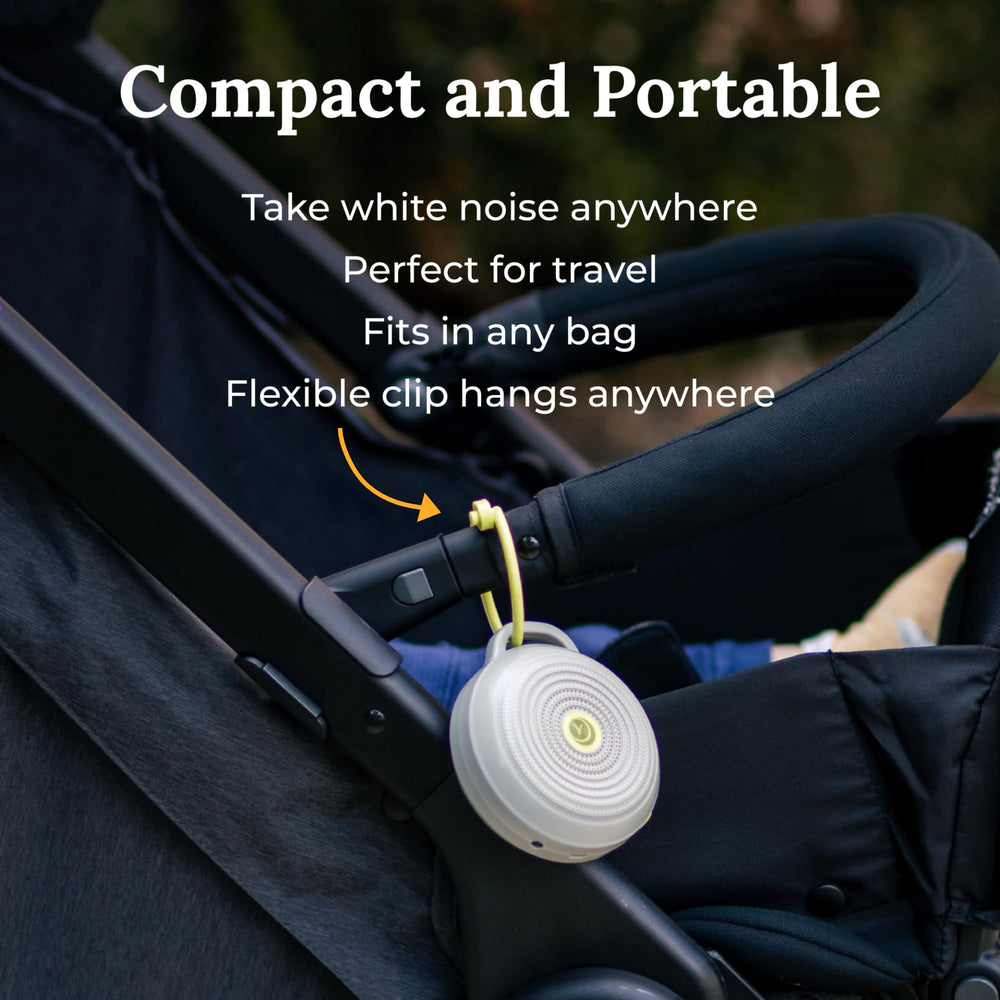 Yogasleep Hushh USB recharge lasts up to 24 hours.