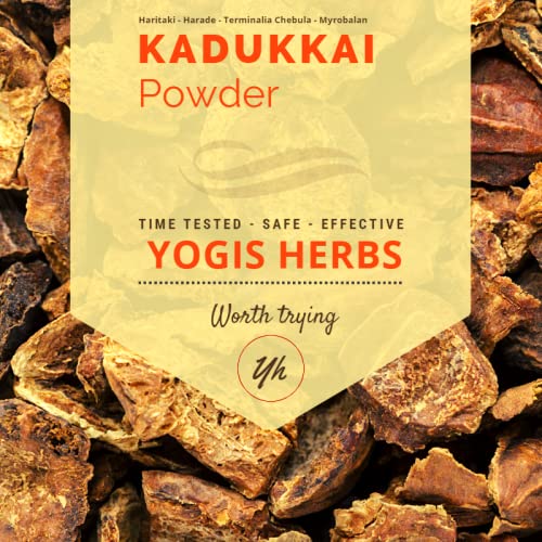 YOGIS HERBS Kadukkai powder pack for fresh haritaki and digestive comfort.