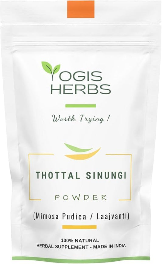 YOGIS HERBS Thottal Sinungi powder packaging designed for purity and daily convenience.
