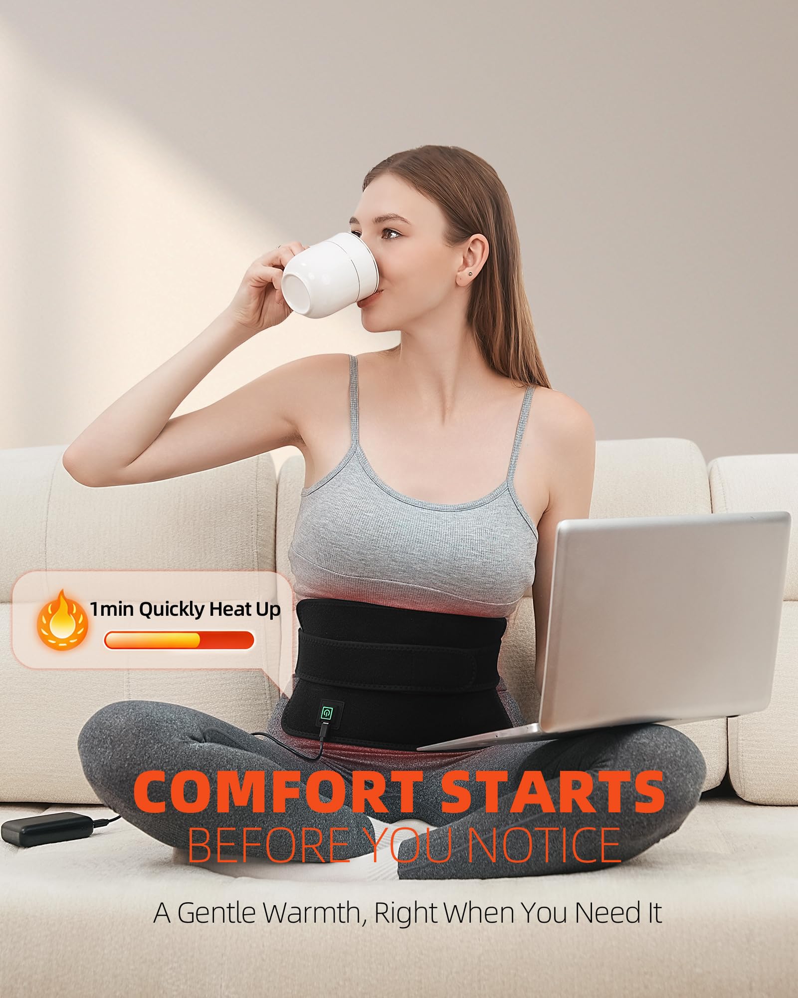 YOHOTESION Soft straps enable hands-free use during workouts or desk work.