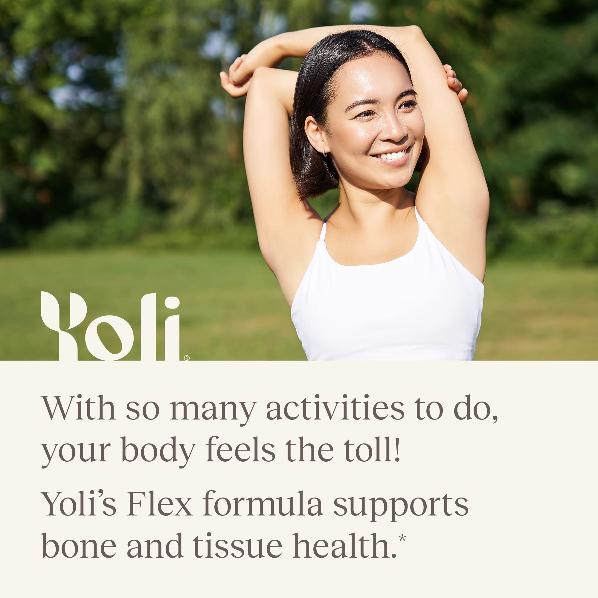 Yoli Flex daily-use bottle on a kitchen counter implies consistent routines.