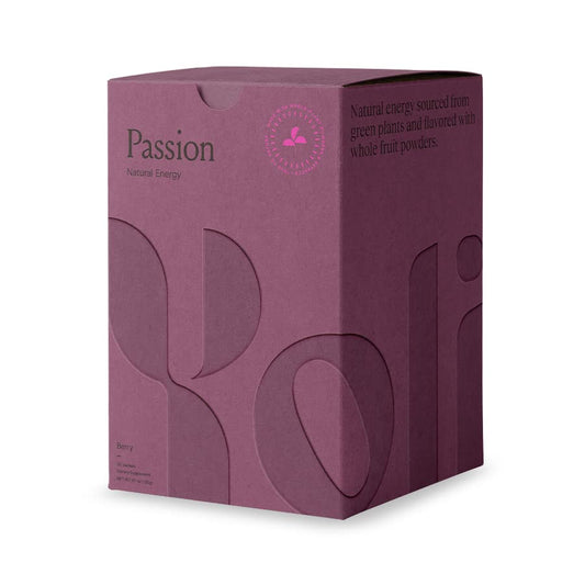 Yoli Passion Berry packet for natural energy during busy days.