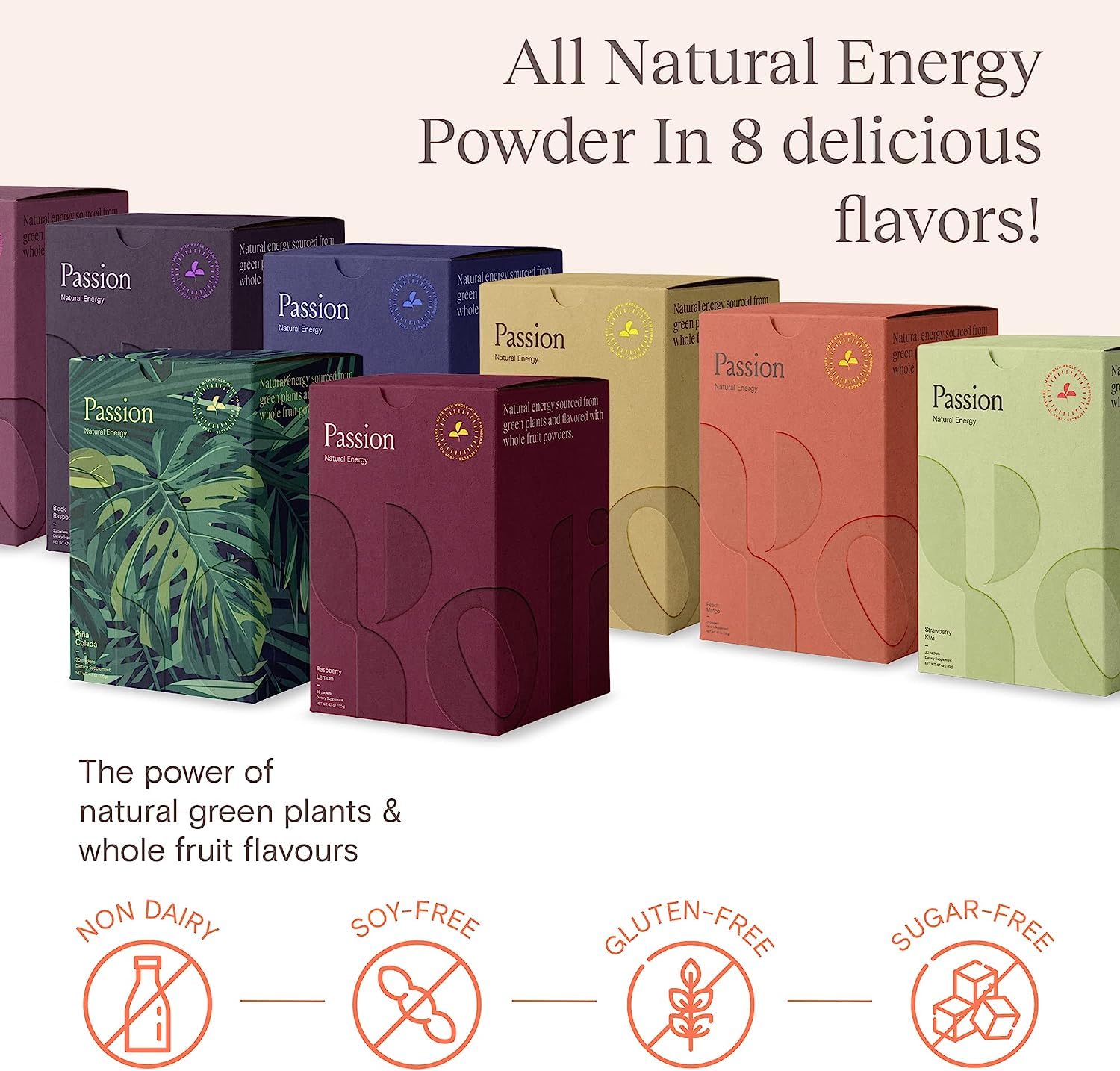 Yoli Passion six-flavor lineup shown as flavor options.