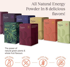 Yoli Passion six-flavor lineup shown as flavor options.
