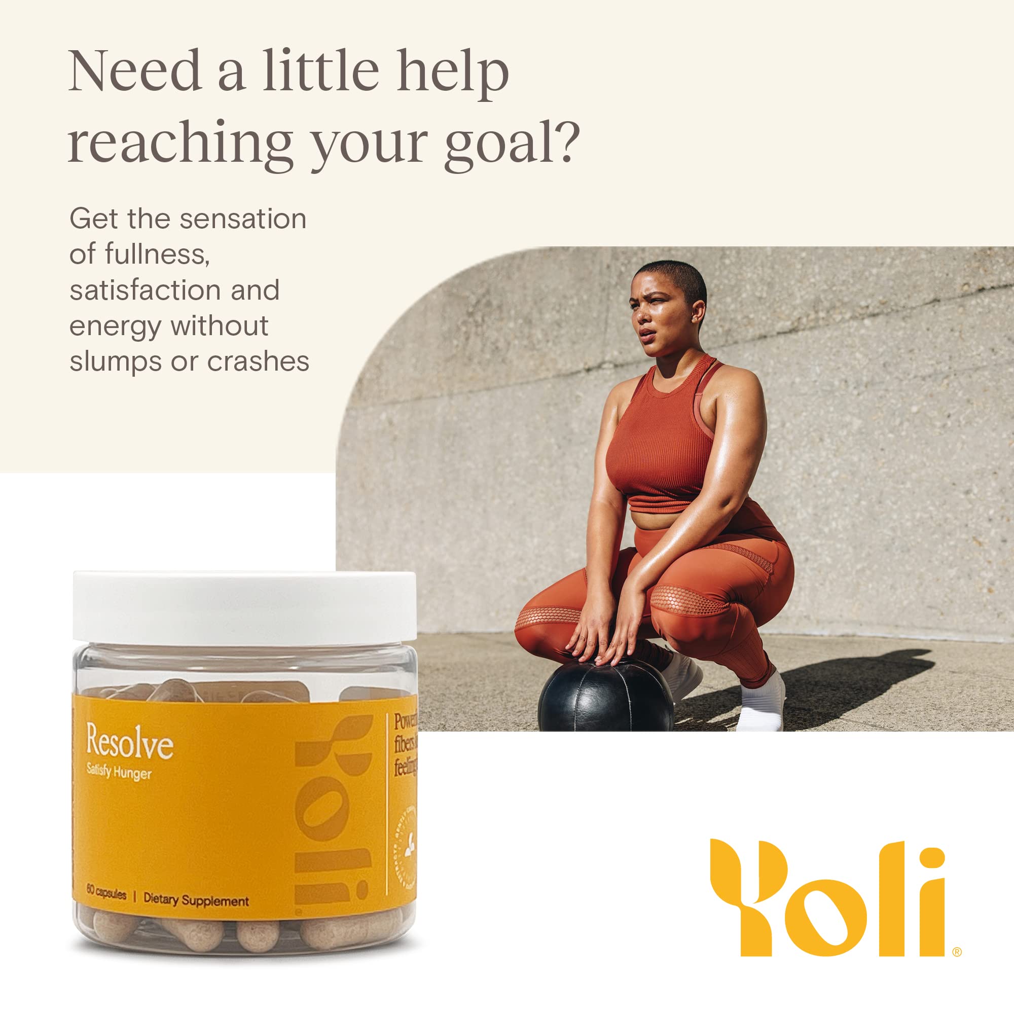 Yoli Resolve apple cider vinegar powder container showcases natural flavor addition for daily use.