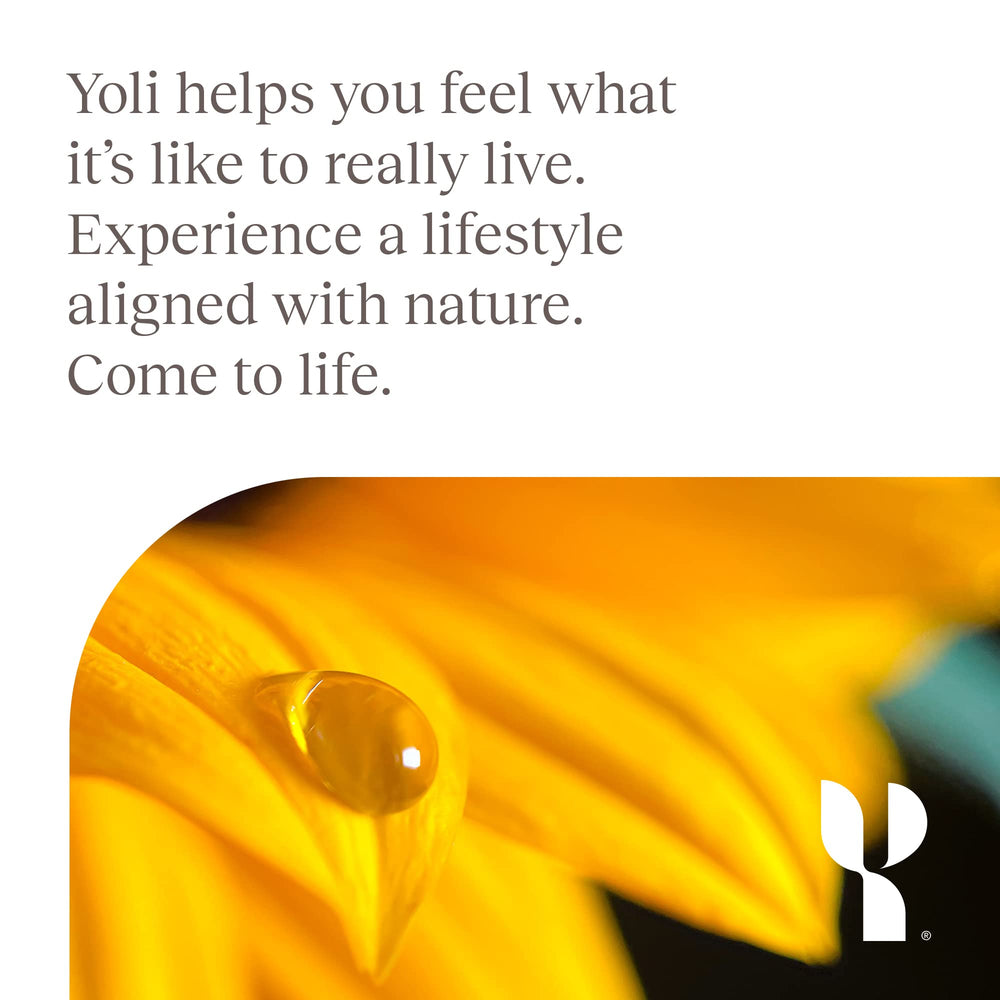 Yoli Resolve serving suggestion beside cup invites regular daily use.