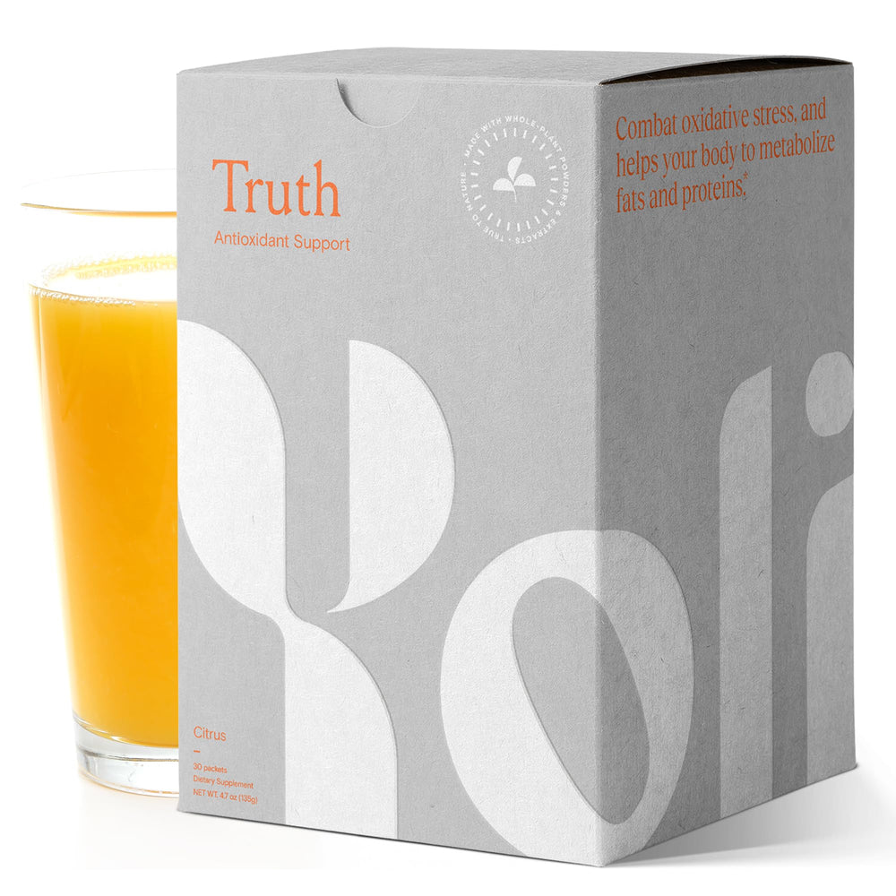 Yoli Truth BotanImmune blend label highlighting botanicals.