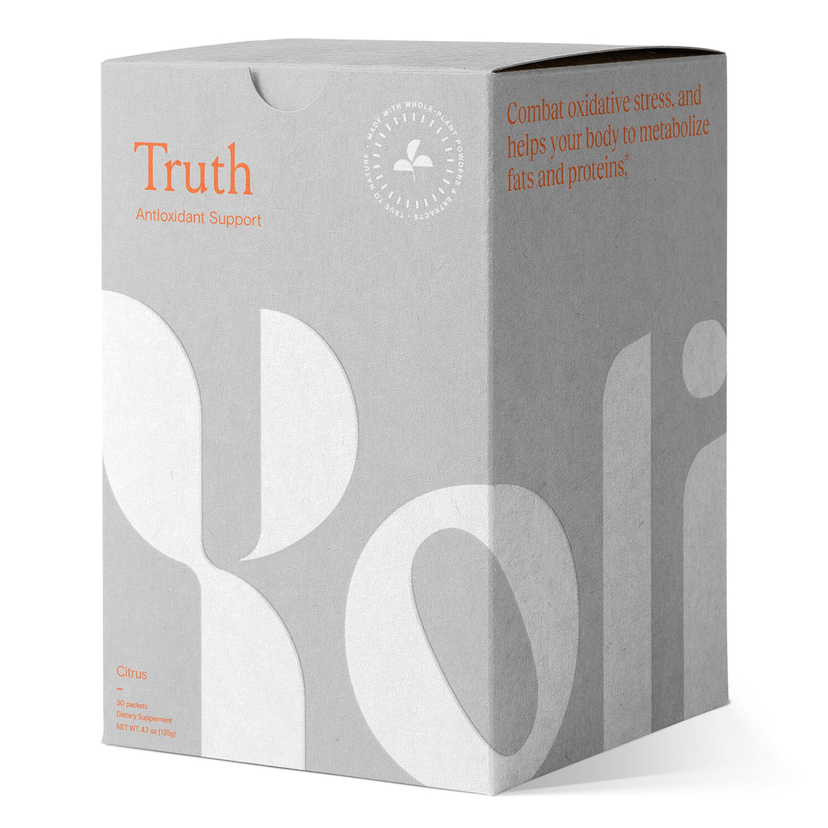 Yoli Truth citrus bottle ready for a refreshing immune-support drink.