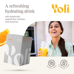 Yoli Truth no sugar and caffeine-free designation.