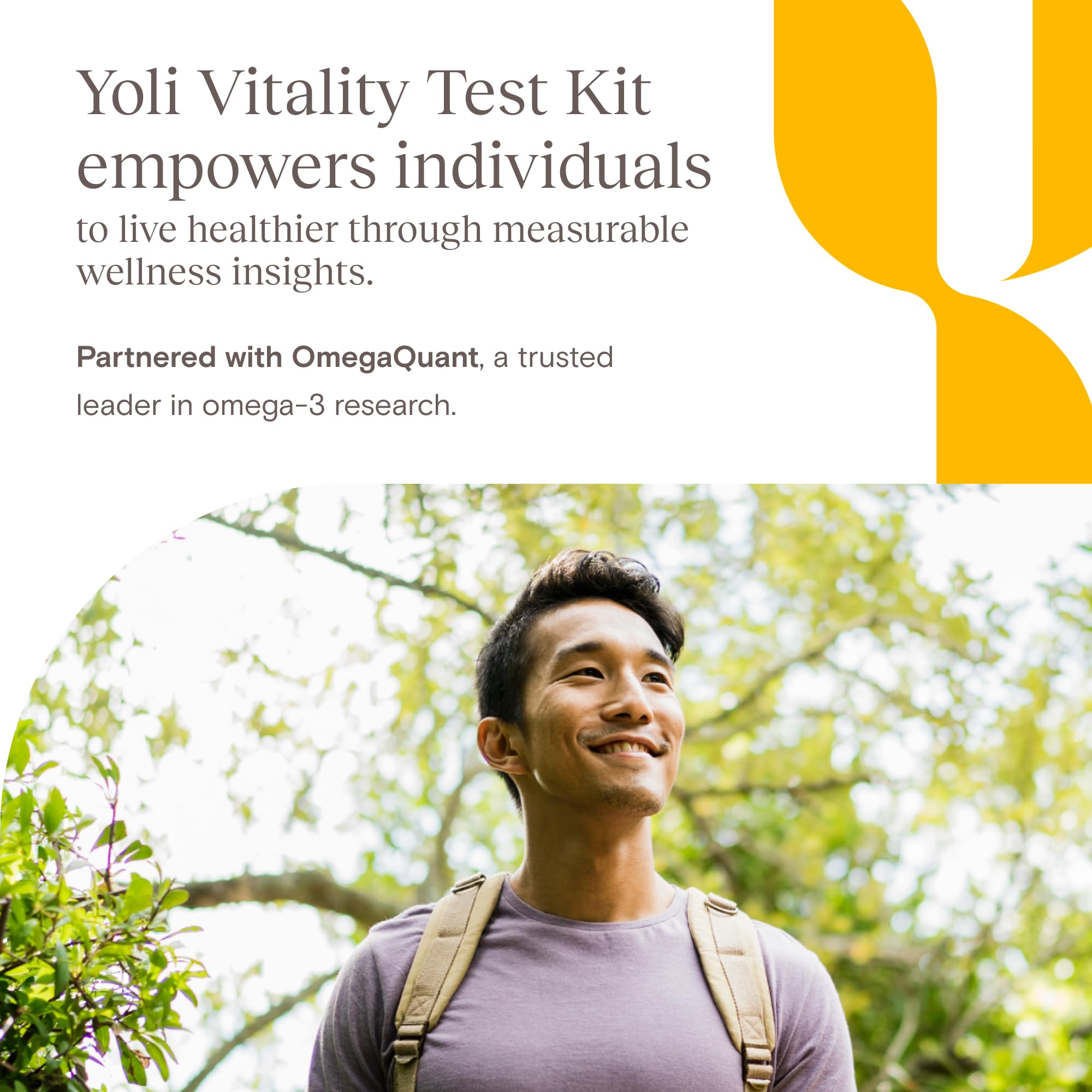 Yoli Vitality Test Kit setup guide and usage illustration
