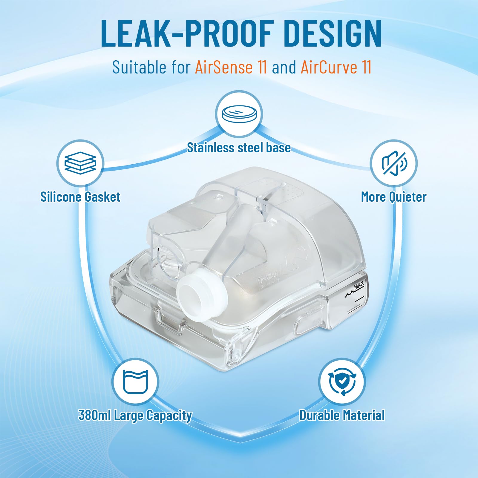 YONCOZY easy-slide installation for quick CPAP setup.