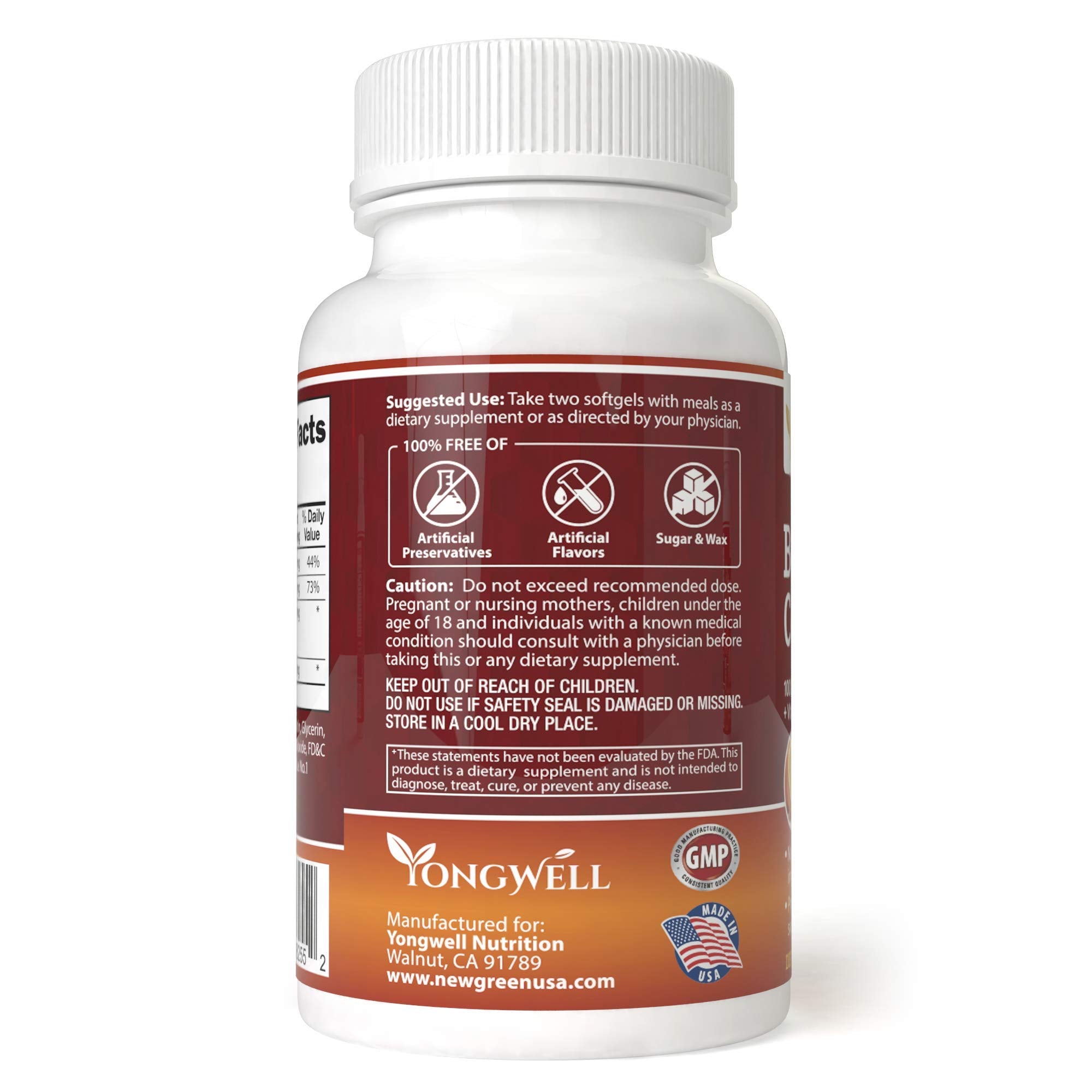 YongWell propolis softgels close-up, convenient daily capsules for immune health