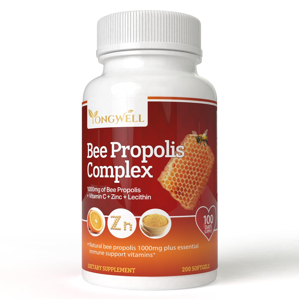 YongWell Super Bee Propolis bottle display, suggesting daily immune support