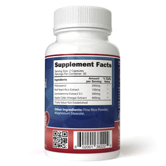 YongWell Total Cholesterol Complex label detail showing dosage.