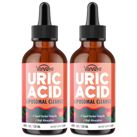 Yonrave Liposomal Uric Acid Drops bottle for daily balance and flavor.
