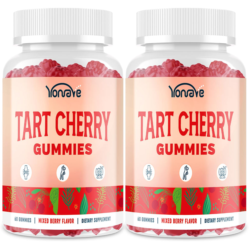 Yonrave Tart Cherry Gummies bottle for daily uric acid support and overall wellness.
