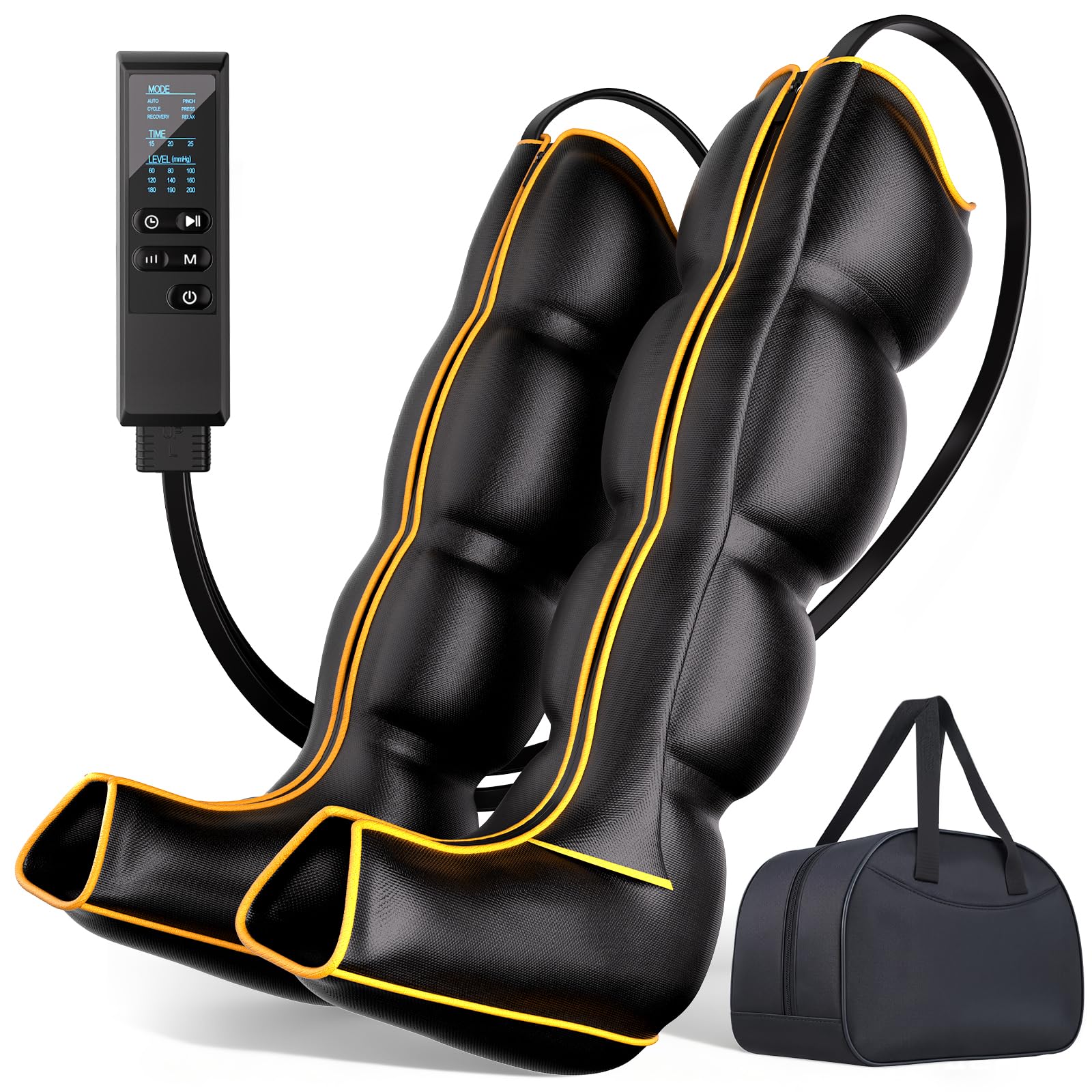 Yopast air compression leg massager foot focus aids circulation and relaxation