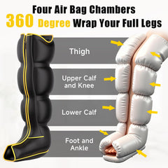 Yopast air compression leg massager quiet pump enables peaceful sessions at home