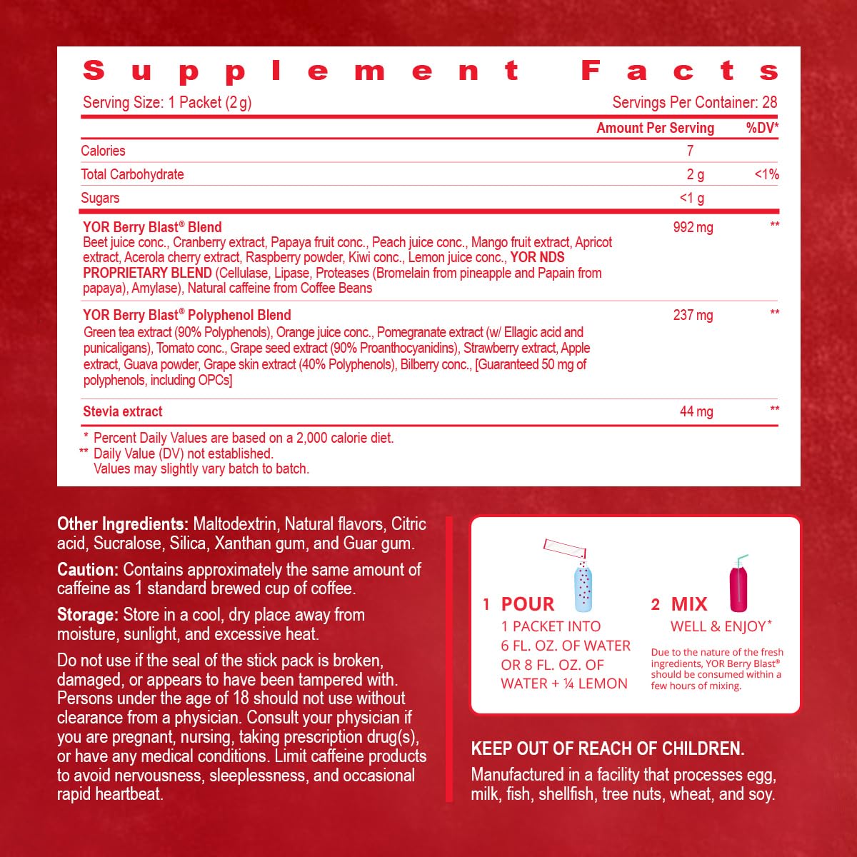 Athlete uses Berry Blast during workout for focus and recovery.
