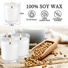 YOROXRG premium wax votives deliver consistent performance and a refined look