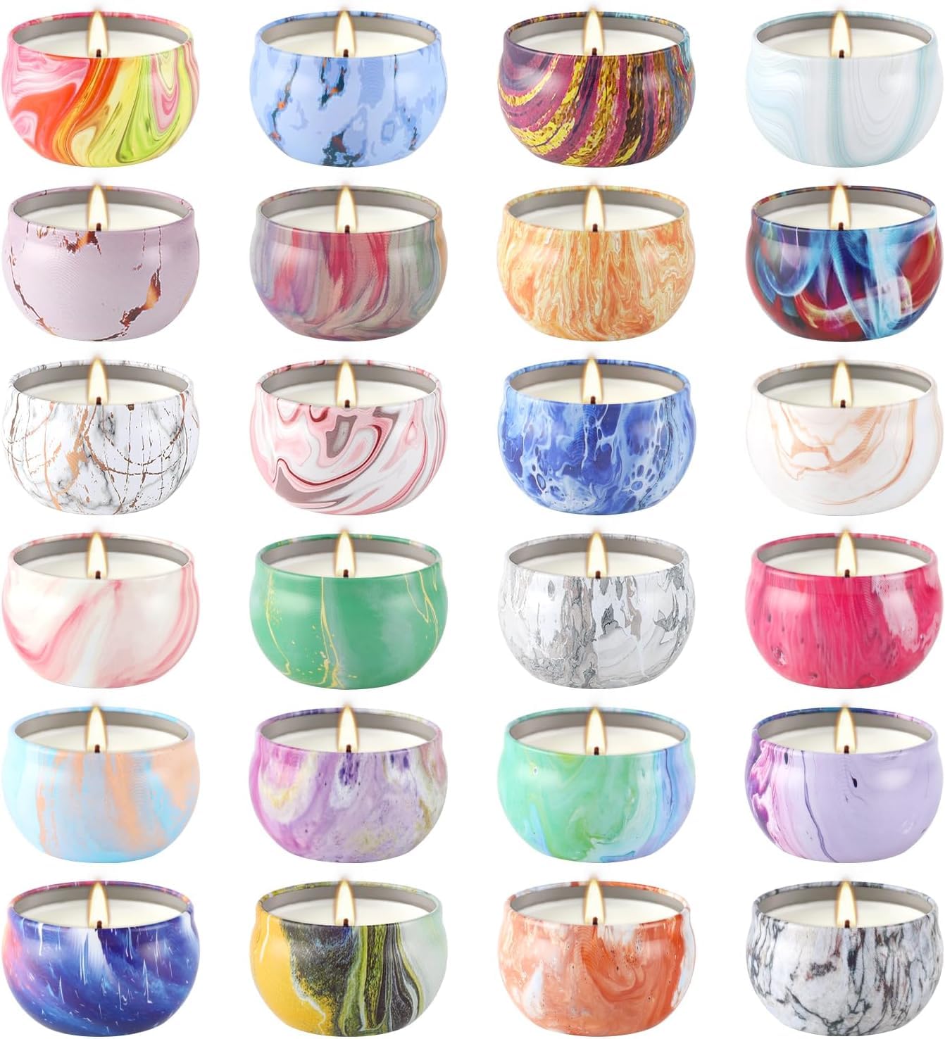 YOROXRG 24-fragrance collection in travel tins for versatile home scent