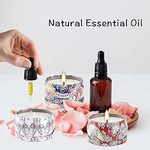 YOROXRG 24Pack candle in Lemon for bright, crisp scent