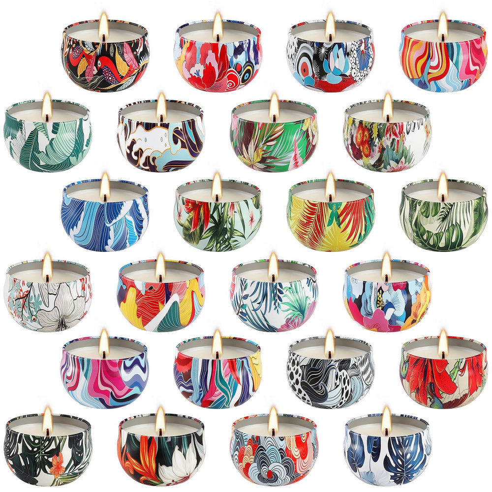 YOROXRG 24-pack candles packshot highlighting home fragrance variety and gifting appeal
