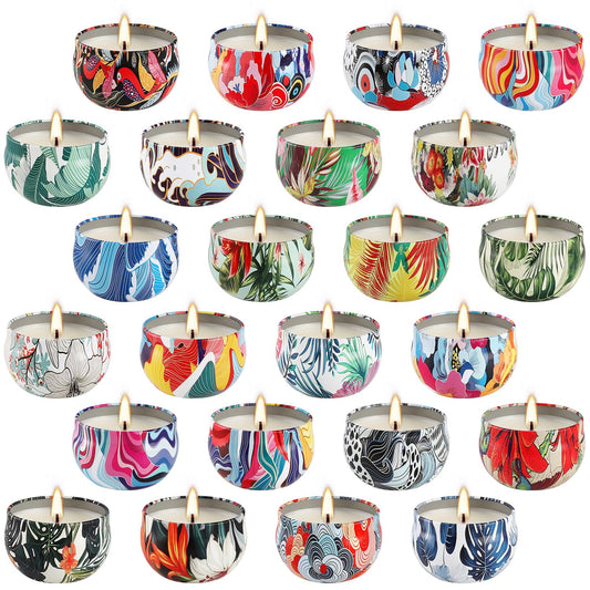 YOROXRG 24-pack candles packshot highlighting home fragrance variety and gifting appeal