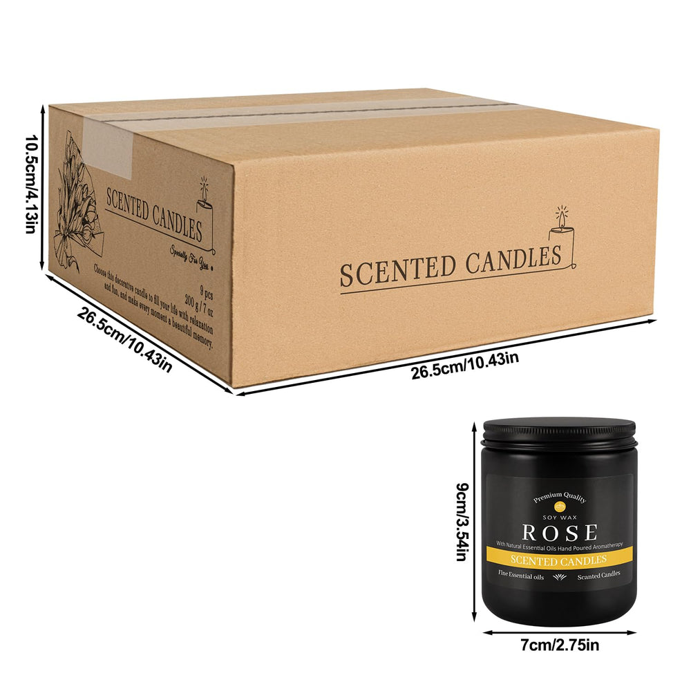 YOROXRG 9Pack Candles gardenia soft aroma adds floral charm to any room.