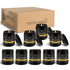 YOROXRG 9Pack Candles rose petal aroma evokes romance and cozy corners.