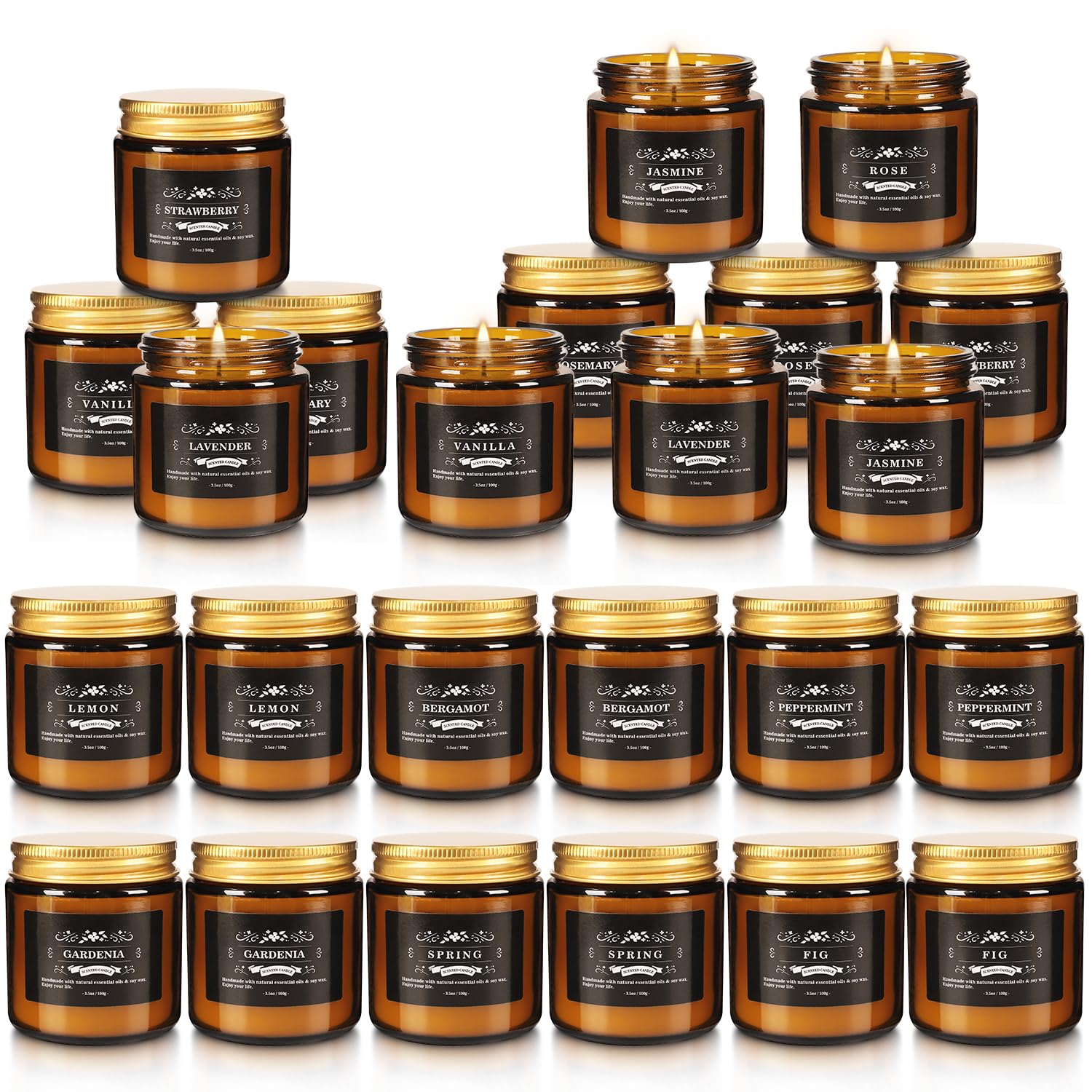 YOROXRG long-burning candles maintaining fresh, soothing atmosphere.