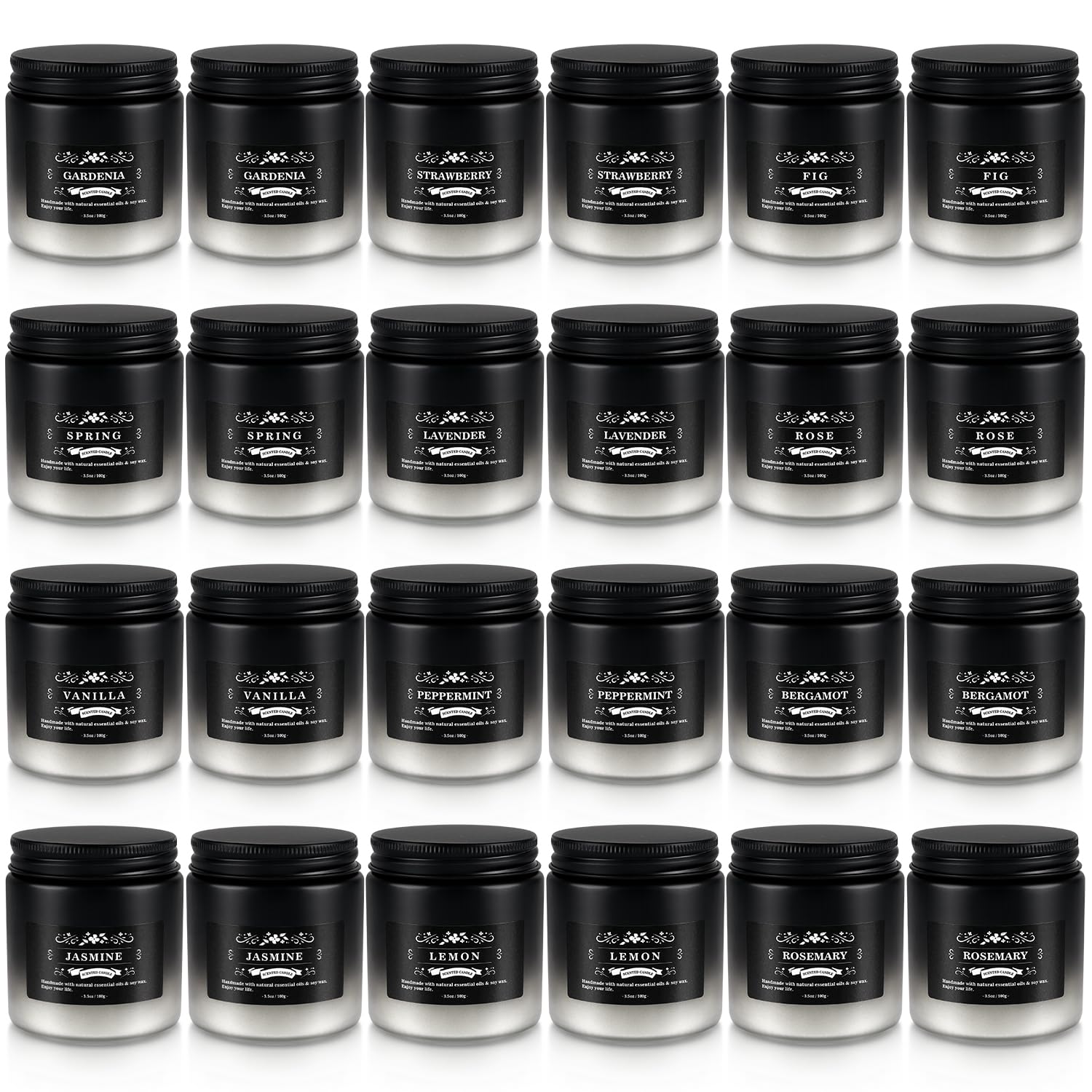YOROXRG long-burn candles provide extended fragrance.
