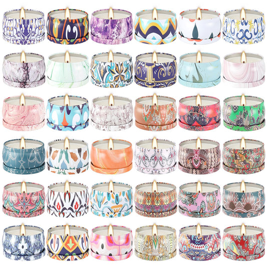YOROXRG collection featuring 36 fragrances, a colorful display for mood enhancement.