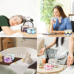 Natural soy-wax candles with natural fiber wick, in a compact 2.5 oz tin.