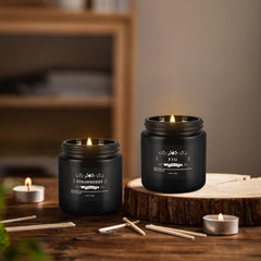 YOROXRG bergamot scented candle tin for citrusy brightness.