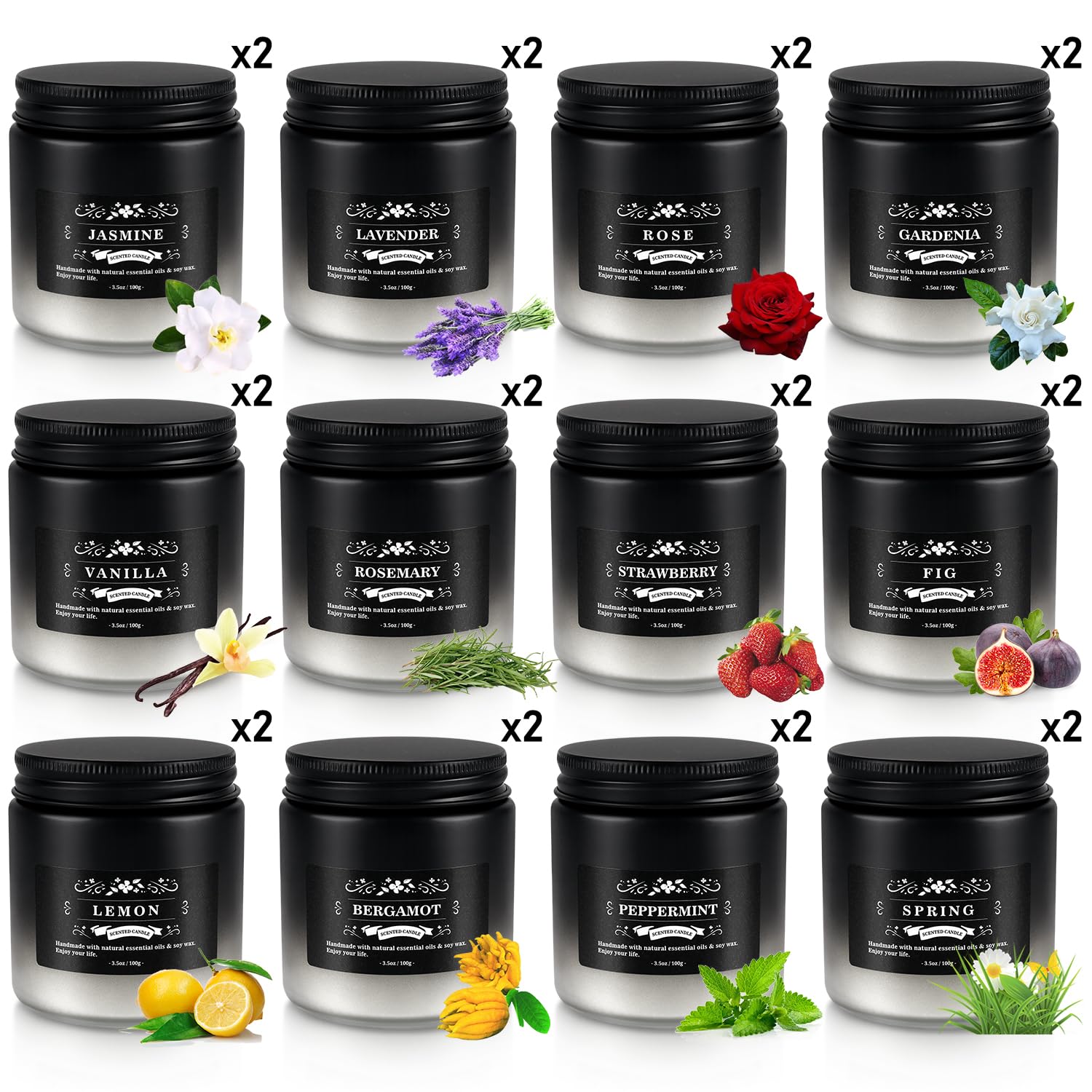 YOROXRG Scented Candles lavender-rose jar enhances relaxation during baths.