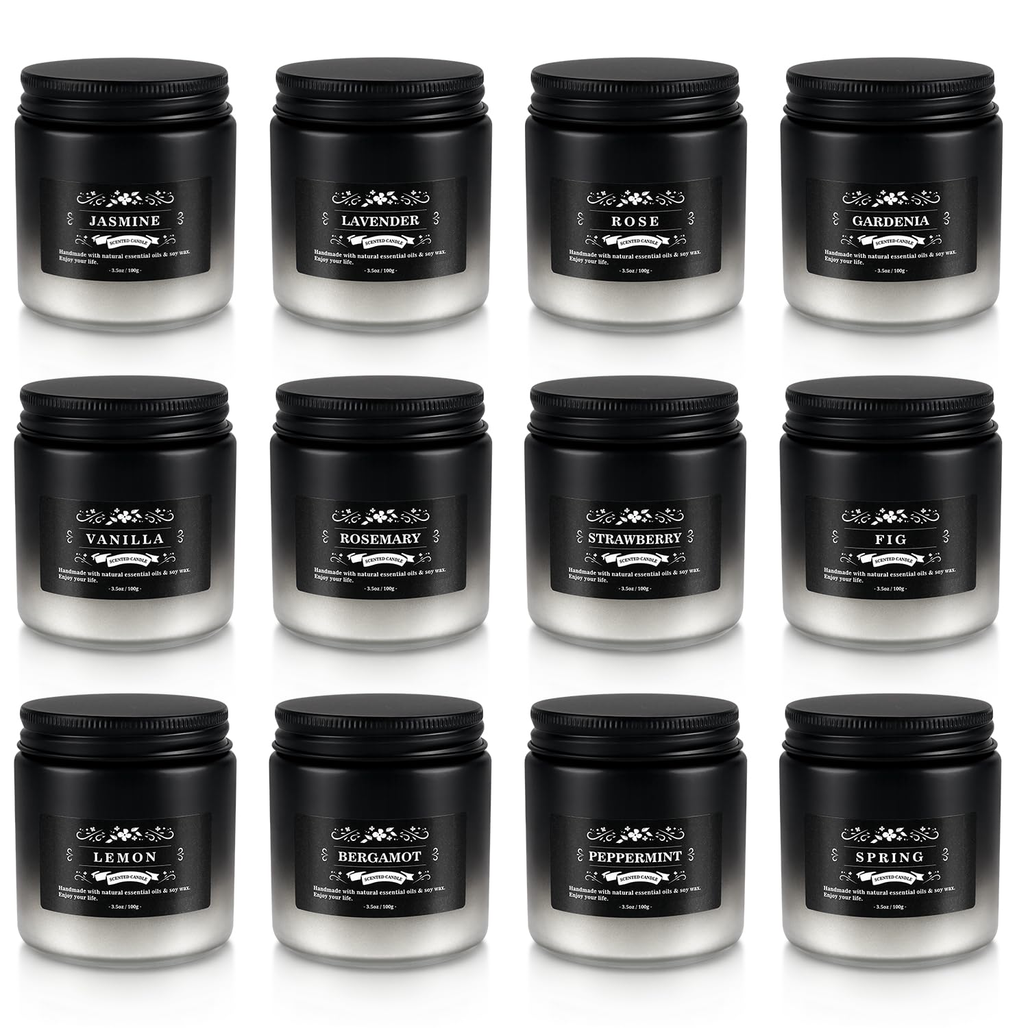 YOROXRG Scented Candles mint jar for a refreshing, uplifting mood.